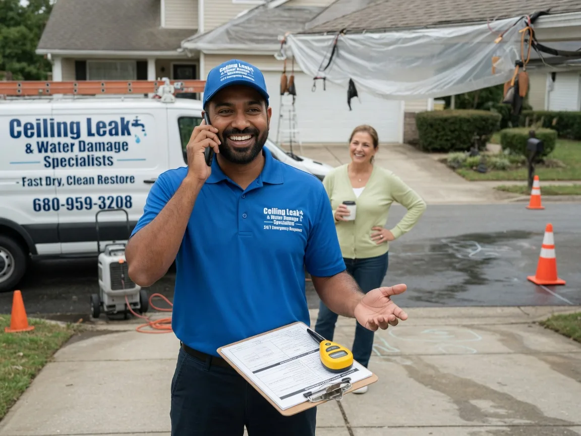 Ceiling Leak Cleanup Worthville, KY FAQs